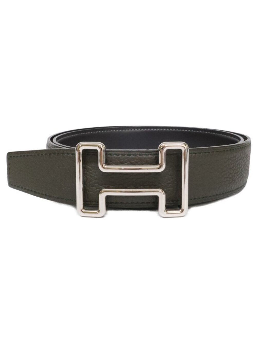 Hermes Tonight Buckle Leather Reversible 85 Belt